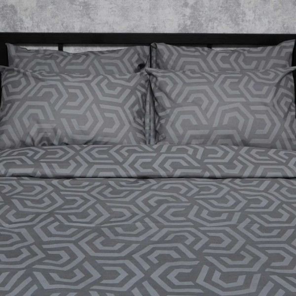 Фото - Комплект постільної білизни Moon&Star Бязь Gold Люкс «Urban Style» King Size 220x240 нав. 4х70х70 (MS-820007214)