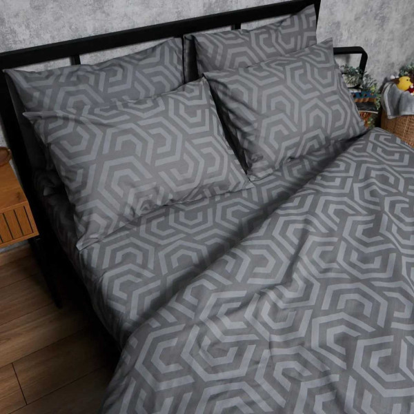 Фото - Комплект постільної білизни Moon&Star Бязь Gold Люкс «Urban Style» King Size 220x240 нав. 4х70х70 (MS-820007214)