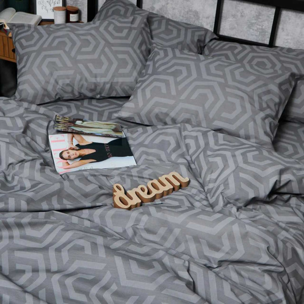 Фото - Комплект постільної білизни Moon&Star Бязь Gold Люкс «Urban Style» King Size 220x240 нав. 4х70х70 (MS-820007214)