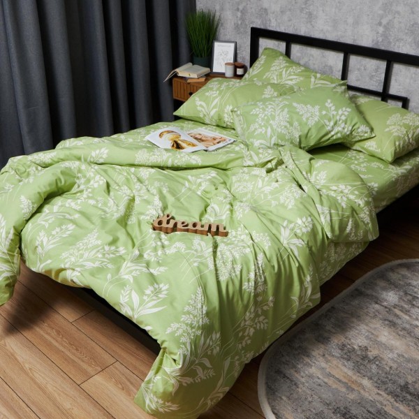 Фото - Комплект постельного белья Moon&Star Бязь Gold Люкс «Verdant Spring» King Size 220x240 нав. 2х70х70 (MS-820007247)