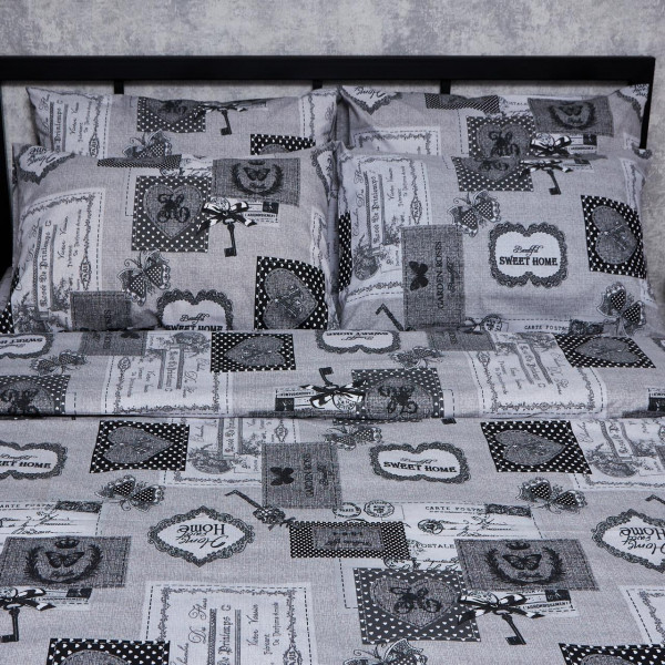 Фото - Комплект постільної білизни Moon&Star Бязь Gold Люкс Vintage Keys 175х210 нав. 2х40х60 (MS-820007285)