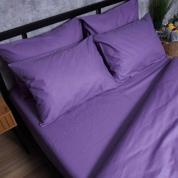 Фото - Комплект постільної білизни Moon&Star Бязь Gold Люкс «Violet Charm» King Size 220x240 нав. 4х70х70 (MS-820007319)