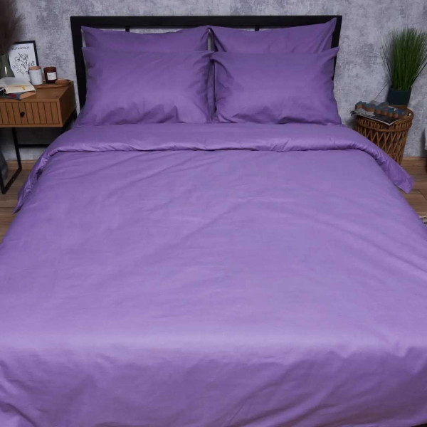 Фото - Комплект постільної білизни Moon&Star Бязь Gold Люкс «Violet Charm» King Size 220x240 нав. 4х70х70 (MS-820007319)