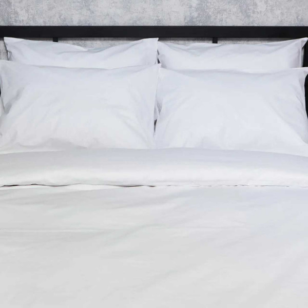 Фото - Комплект постільної білизни Moon&Star Бязь Gold Люкс «White Glow» 200х220 нав. 2х50х70 (MS-820007361)