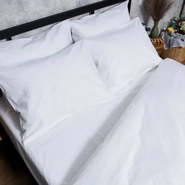 Фото - Комплект постільної білизни Moon&Star Бязь Gold Люкс «White Glow» 200х220 нав. 2х50х70 (MS-820007361)