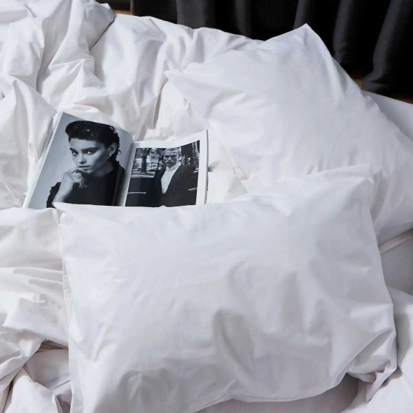 Фото - Комплект постільної білизни Moon&Star Бязь Gold Люкс «White Glow» 200х220 нав. 2х50х70 (MS-820007361)