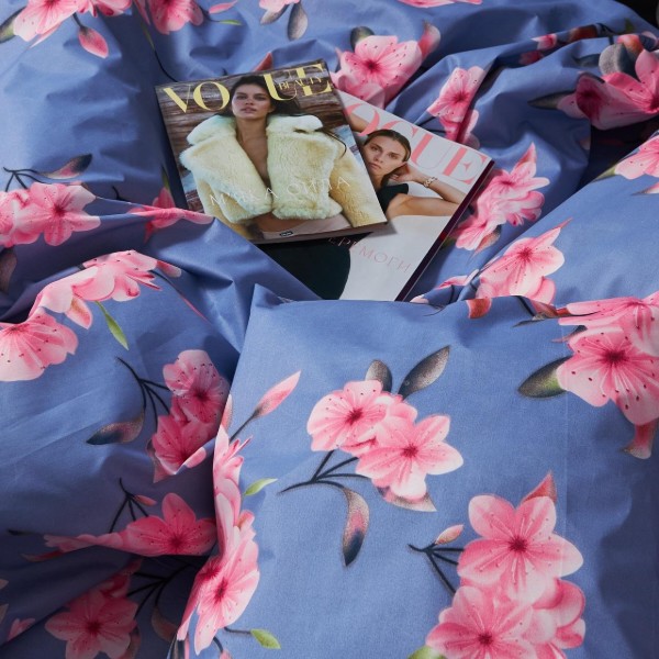 Фото - Комплект постільної білизни Moon&Star Мікросатин Premium «Blossom Sky» King Size 220x240 см нав. 4х50х70 (MS-820007528)