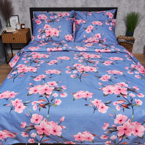 Фото - Комплект постільної білизни Moon&Star Мікросатин Premium «Blossom Sky» King Size 220x240 см нав. 4х50х70 (MS-820007528)