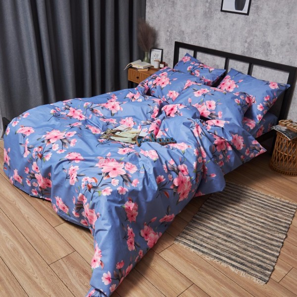 Фото - Комплект постільної білизни Moon&Star Мікросатин Premium «Blossom Sky» King Size 220x240 см нав. 4х50х70 (MS-820007528)