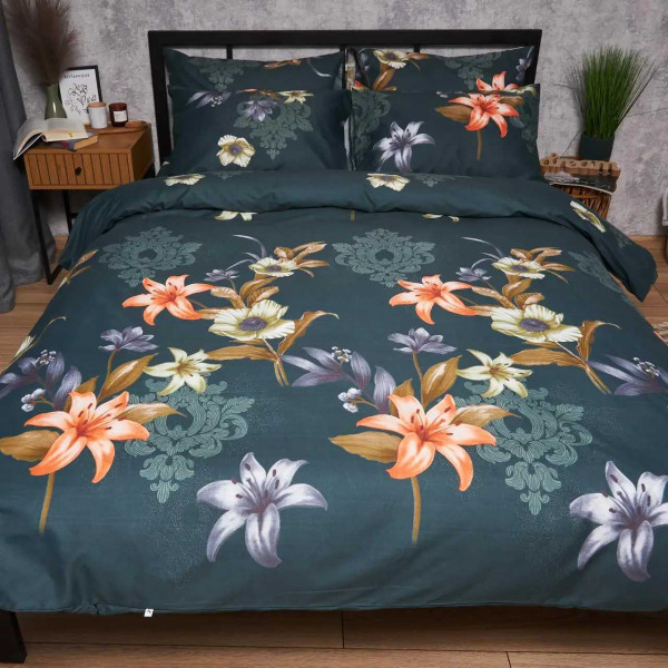Фото - Комплект постільної білизни Moon&Star Premium Floral Nocturne 143х210х2 (MS-820007690)