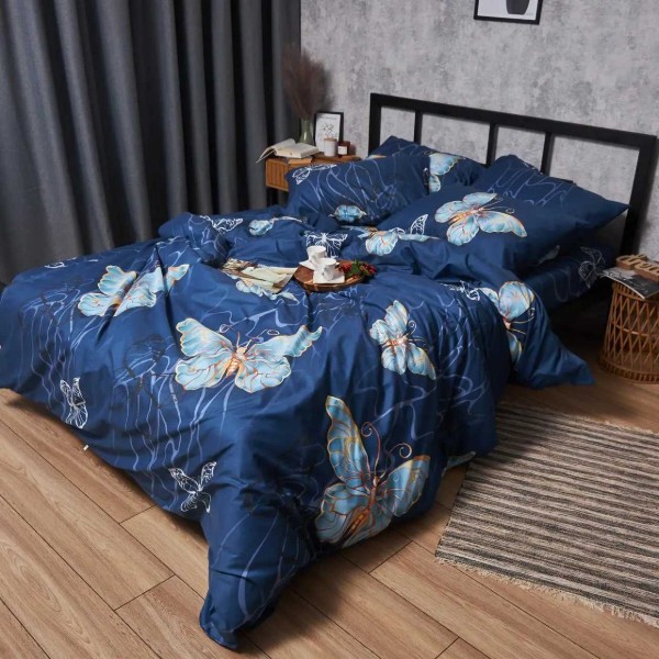 Фото - Комплект постельного белья Moon&Star Микросатин Premium «Flutter Dreams» 143х210х2 см нав. 4х70х70 (MS-820007729)