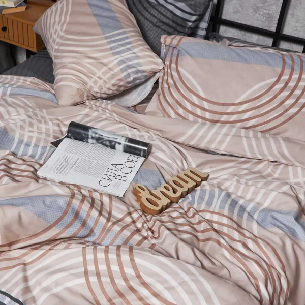 Фото - Комплект постільної білизни Moon&Star Мікросатин Premium «Free Spirit» King Size 220x240 см нав. 2х40х60 (MS-820007735)