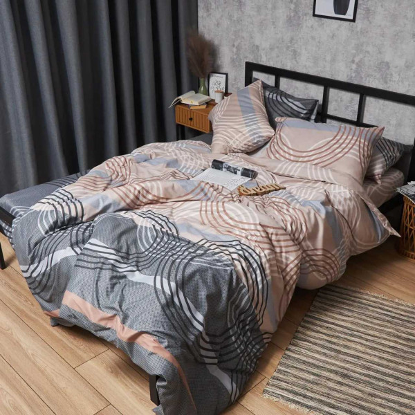 Фото - Комплект постільної білизни Moon&Star Мікросатин Premium «Free Spirit» King Size 220x240 см нав. 2х40х60 (MS-820007735)