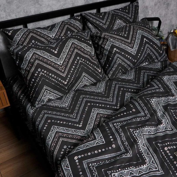 Фото - Комплект постільної білизни Moon&Star Мікросатин Premium «Geometric Grace» 143х210х2 см нав. 2х70х70 (MS-820007797)