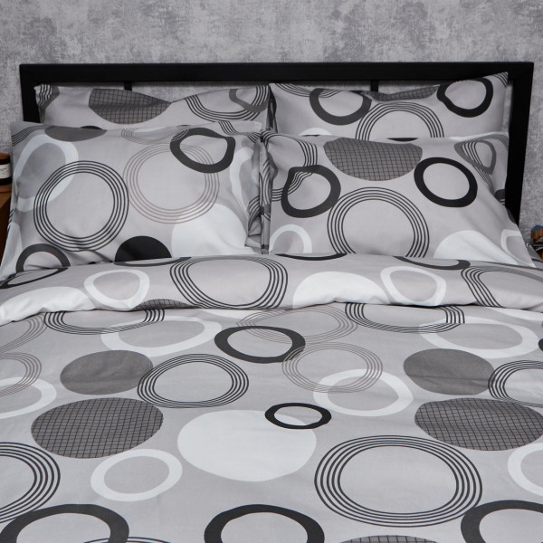 Фото - Комплект постільної білизни Moon&Star Мікросатин Premium Orbit Elegance 175х210 нав. 2х50х70 (MS-820007986)