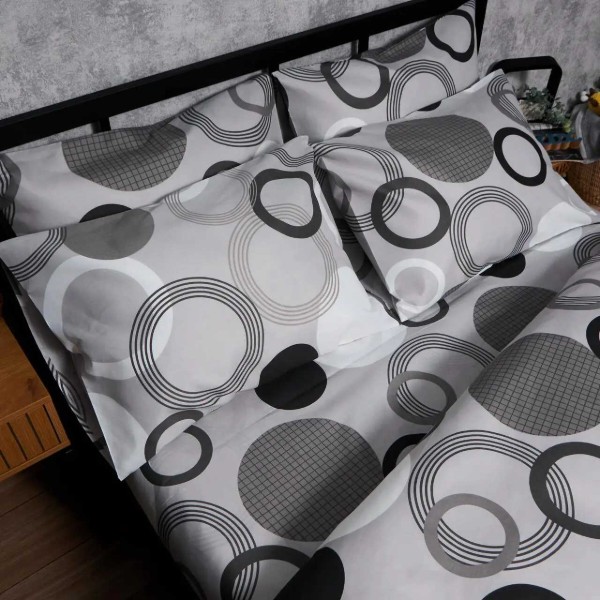 Фото - Комплект постельного белья Moon&Star Микросатин Premium Orbit Elegance 160x220 нав. 2х50х70 (MS-820008011)