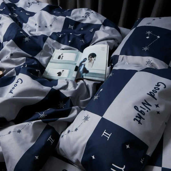 Фото - Комплект постільної білизни Moon&Star Мікросатин Premium Zodiac Dream 175х210 нав. 4х50х70 (MS-820008093)