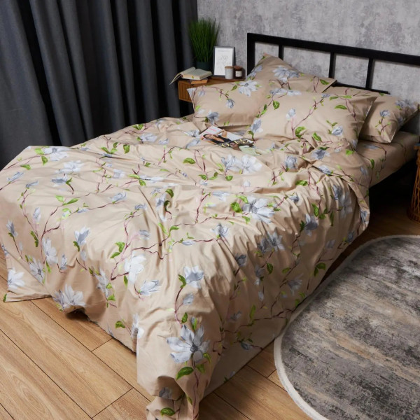 Фото - Комплект постільної білизни Moon&Star Satin Elit «Magnolia Dream» King Size 220x240 нав. 4х50х70 (MS-820008403)