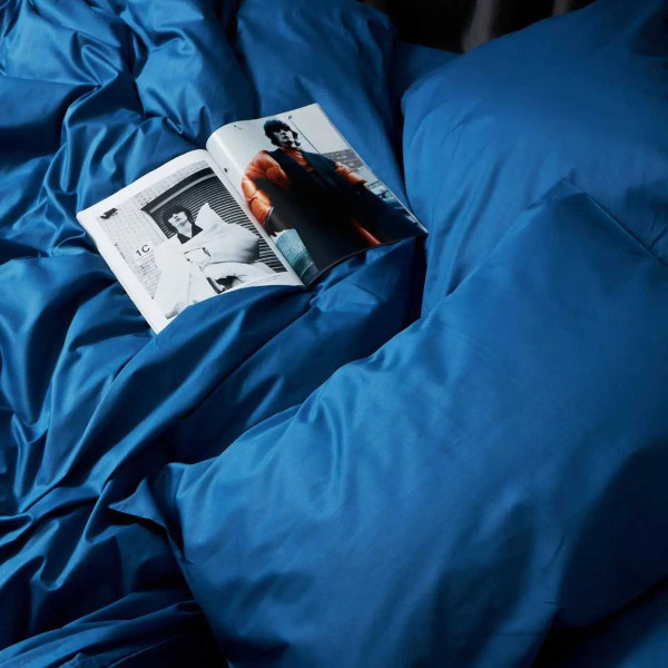 Фото - Комплект постільної білизни Moon&Star Satin Premium Deep Blue King Size 220x240 (MS-820008509)