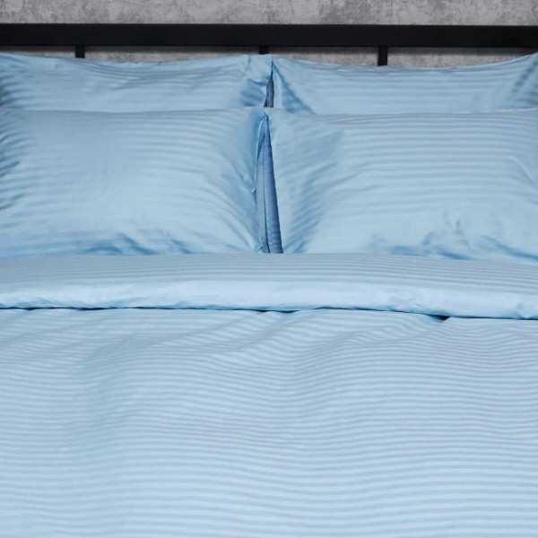 Фото - Наволочка Moon&Star Satin Stripe Ocean Calm 70х70 2 шт. (MS-840001259)