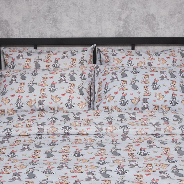 Фото - Комплект постільної білизни Moon&Star Бязь Gold Люкс Bunny Dreams 175х210 нав. 2х40х60 (MS-820006060)