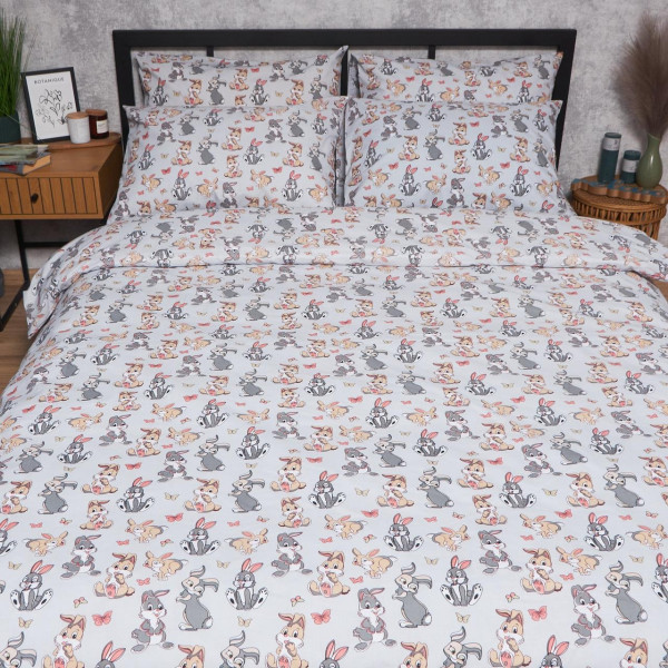 Фото - Комплект постільної білизни Moon&Star Бязь Gold Люкс Bunny Dreams 175х210 нав. 2х40х60 (MS-820006060)