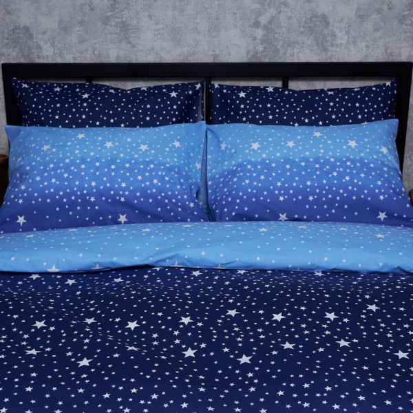 Фото - Комплект постельного белья Moon&Star Бязь Gold Люкс «Night Glow» 143х210 см нав. 2х40х60 (MS-820006560)