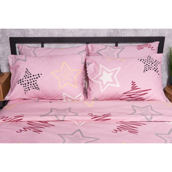 Фото - Наволочка Moon&Star Набір Бязь Gold Люкс Alpha Pink 40х60 2 шт. (MS-840000079)