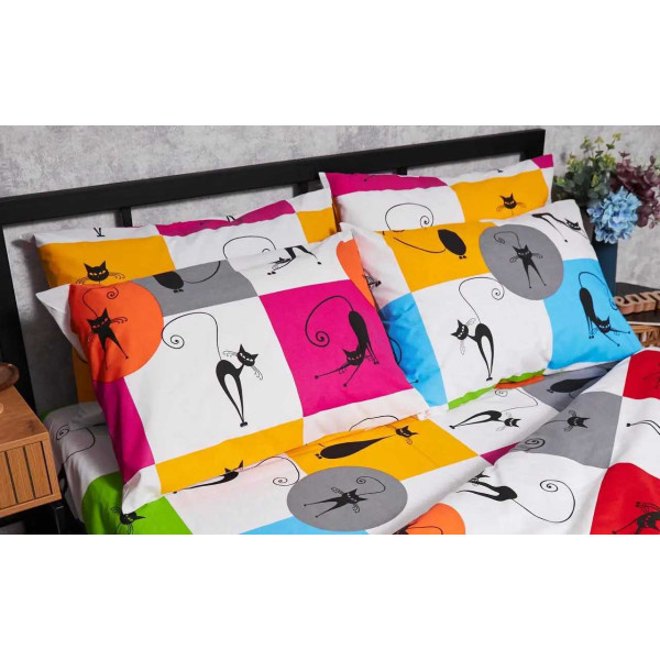 Фото - Наволочка Moon&Star Бязь Gold Люкс Cat Brawlers 40х40 2 шт. (MS-840000108)