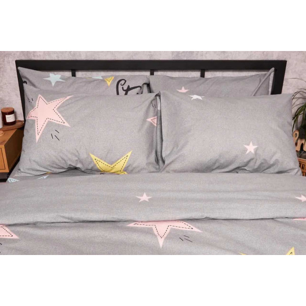 Фото - Наволочка Moon&Star Бязь Gold Люкс Gray Stars 60х60 см 2 шт. (MS-840000202) Фото - Наволочка Moon&Star Бязь Gold Люкс Gray Stars 60х60 см 2 шт. (MS-840000202)