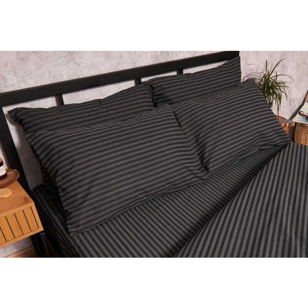 Фото - Наволочка Moon&Star Бязь Gold Люкс Gray Stripe 50х70 2 шт. (MS-840000213)