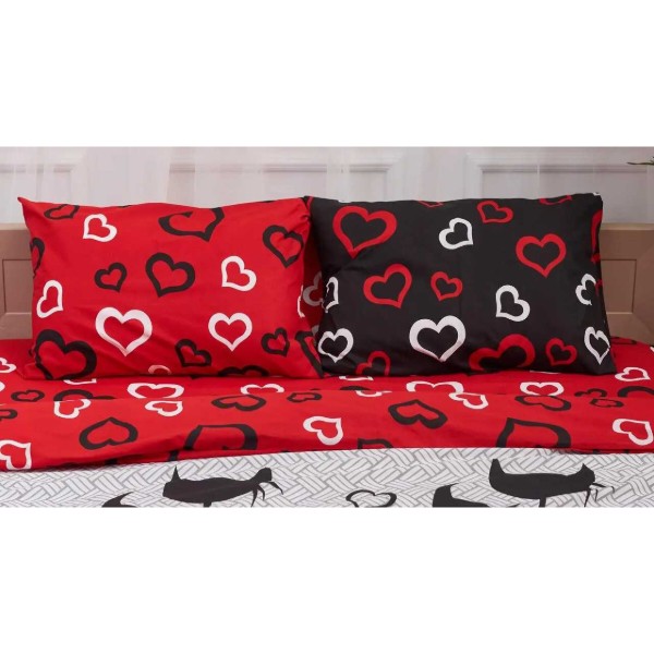 Фото - Наволочка Moon&Star Бязь Gold Люкс Love Cats 60х60 см 2 шт. (MS-840000268)