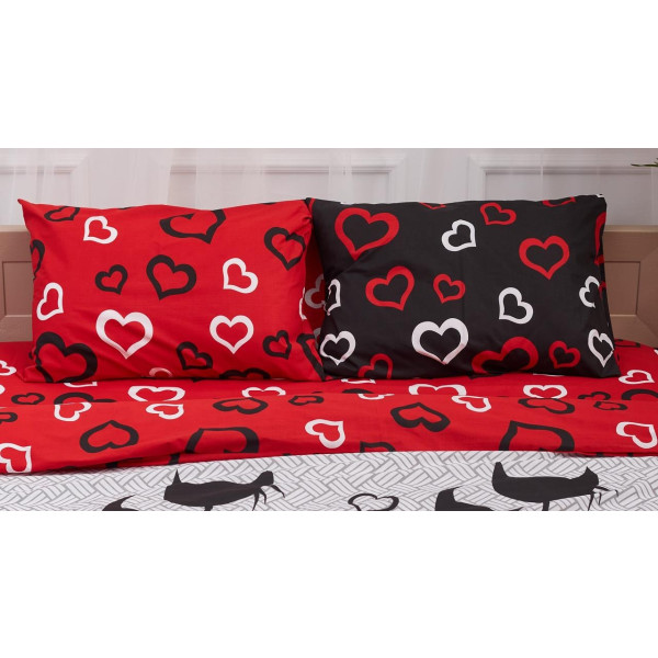 Фото - Наволочка Moon&Star набор Бязь Gold Люкс Love Cats 50х50 2 шт. (MS-840000266)
