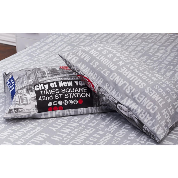 Фото - Наволочка Moon&Star Набір Бязь Gold Люкс New York 40х60 2 шт. (MS-840000301)