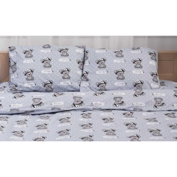 Фото - Наволочка Moon&Star Бязь Gold Люкс Teddy Boy 40х60 см 2 шт. (MS-840000367)