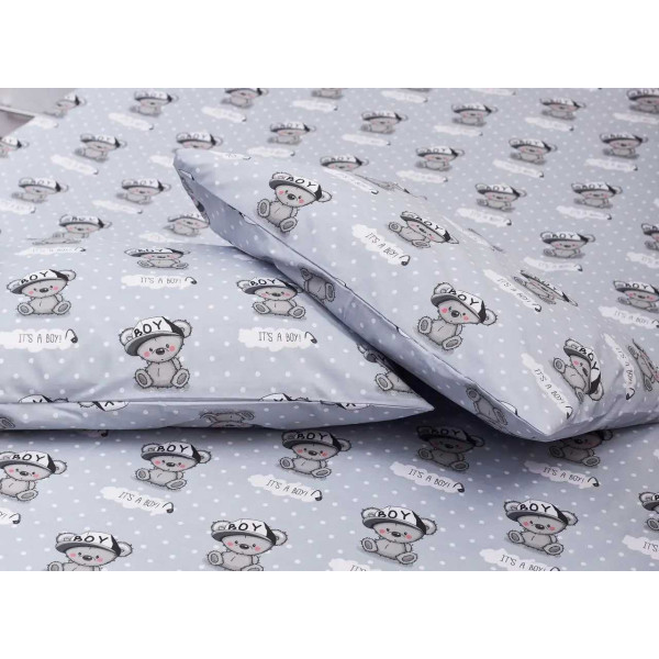 Фото - Наволочка Moon&Star Бязь Gold Люкс Teddy Boy 40х60 см 2 шт. (MS-840000367)