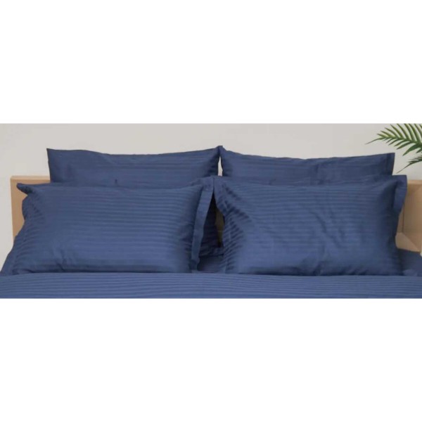 Фото - Наволочка Moon&Star Satin Stripe Delfi Blue 50х70 2 шт. (MS-840000381)