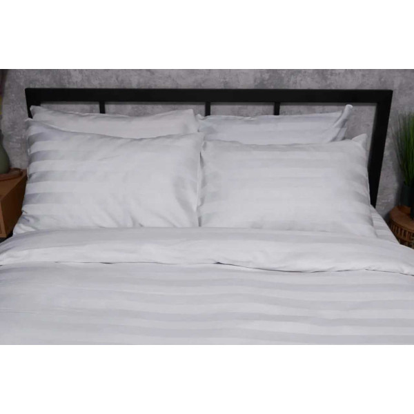 Фото - Наволочка Moon&Star Satin Stripe Royal White 60х60 см 2 шт. (MS-840000394)