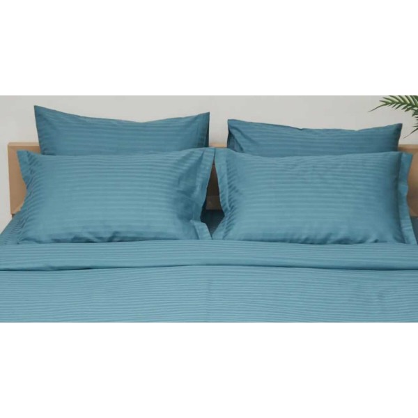 Фото - Наволочка Moon&Star Satin Stripe Stripe Green 40х40 2 шт. (MS-840000408)