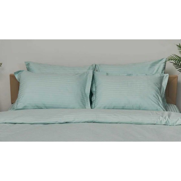 Фото - Наволочка Moon&Star Satin Stripe Stripe Mint 60х60 см 2 шт. (MS-840000418)