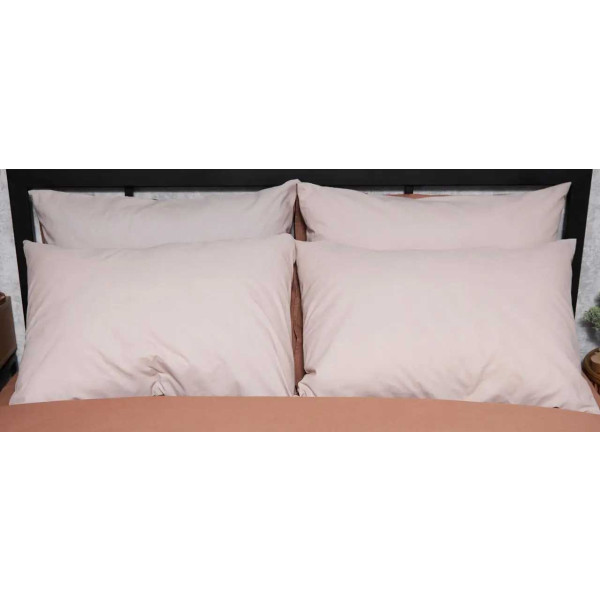 Фото - Наволочка Moon&Star Бязь Gold Люкс Brown Blanc 60х60 см 2 шт. (MS-840000484)