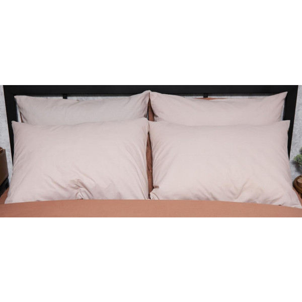 Фото - Наволочка Moon&Star набір Бязь Gold Люкс Brown Blanc 50х50 см 2 шт. (MS-840000482)