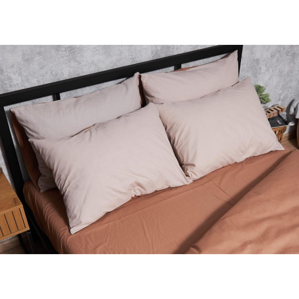 Фото - Наволочка Moon&Star набір Бязь Gold Люкс Brown Blanc 50х50 см 2 шт. (MS-840000482)