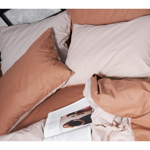 Фото - Наволочка Moon&Star набір Бязь Gold Люкс Brown Blanc 50х50 см 2 шт. (MS-840000482)