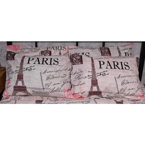 Фото - Наволочка Moon&Star Мікросатин Premium Paris Souvenir 70х70 см 2 шт. (MS-840000563)