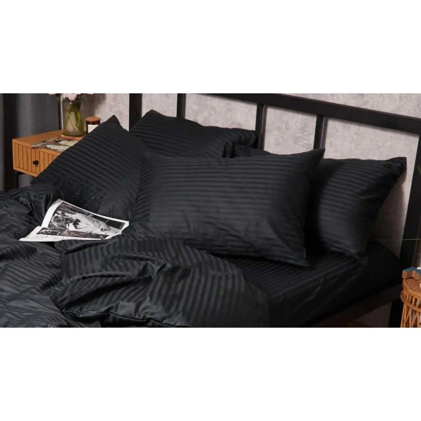 Фото - Наволочка Moon&Star Satin Stripe Midnight Luxe 40х60 см 2 шт. (MS-840000649)