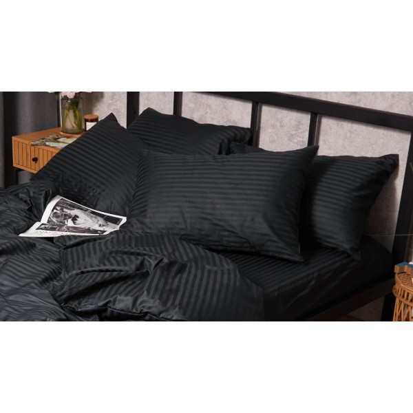 Фото - Наволочка Moon&Star набор Satin Stripe Midnight Luxe 50х50 2 шт. (MS-840000650)