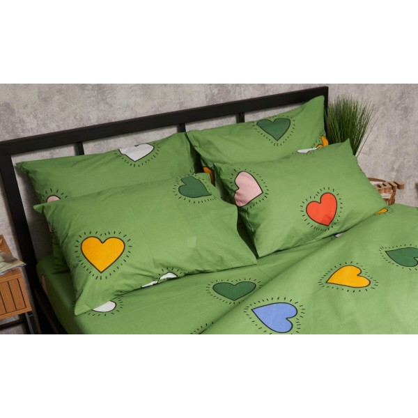 Фото - Наволочка Moon&Star Набор Бязь Gold Люкс Rainbow Hearts 50х50 2 шт. (MS-840000668)