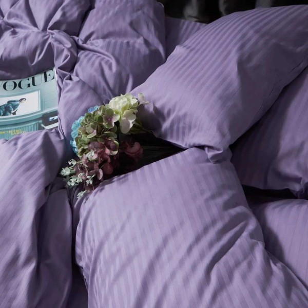 Фото - Наволочка Moon&Star Satin Stripe Soft Lilac 40х40 2 шт. (MS-840001260)