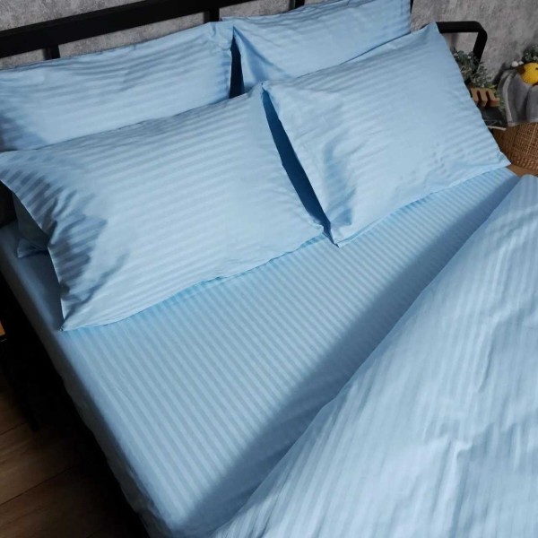 Фото - Наволочка Moon&Star Satin Stripe Ocean Calm 70х70 2 шт. (MS-840001259)